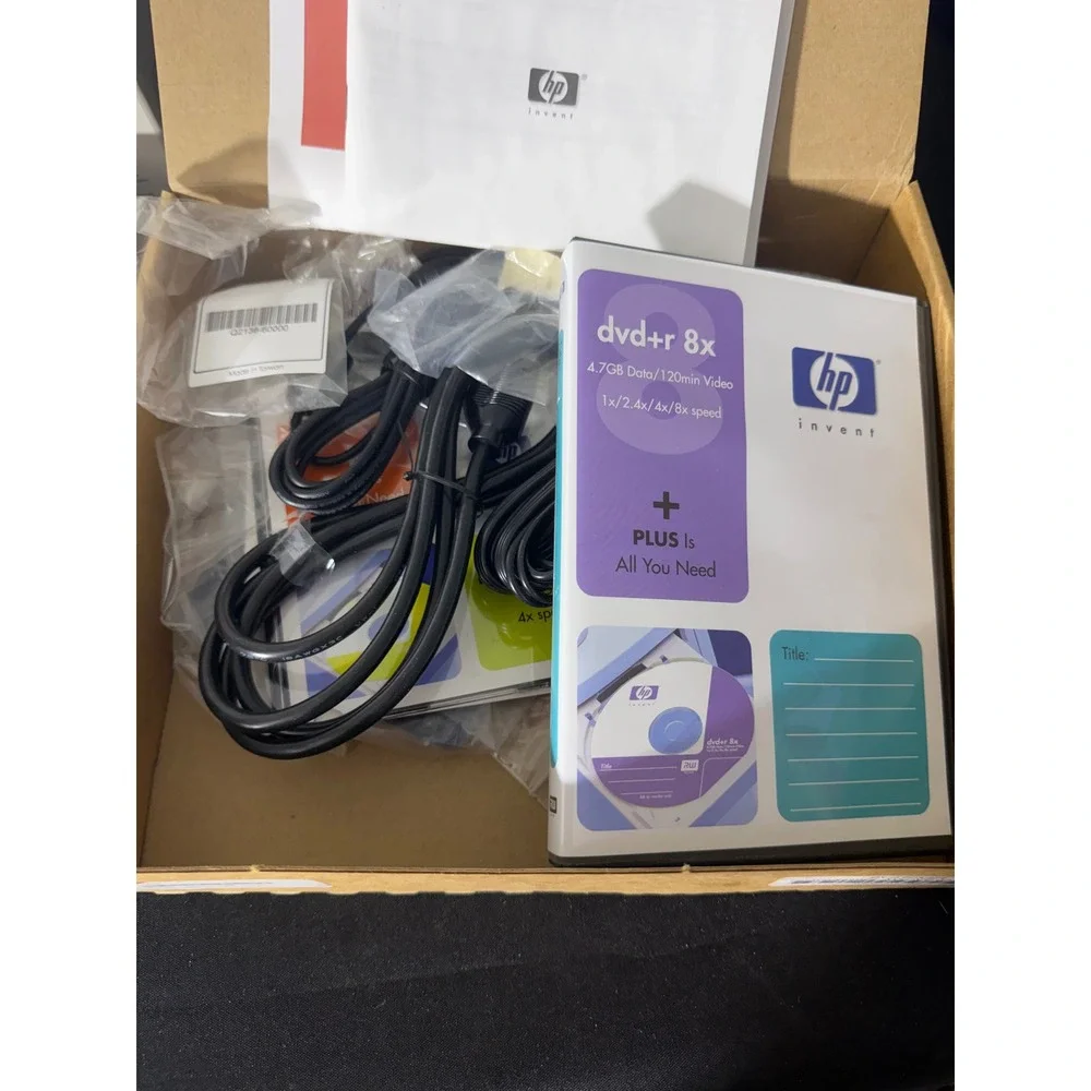 HP DVD Movie Writer dc4000 Silver External USB Video Transfer Drive Excellent